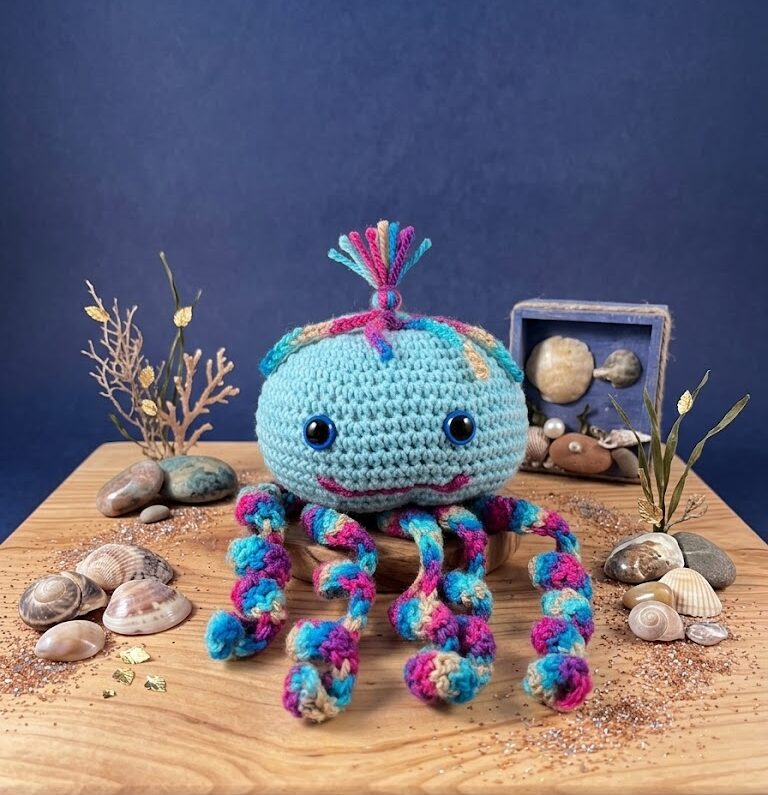 ruche pletena igrachka octopod